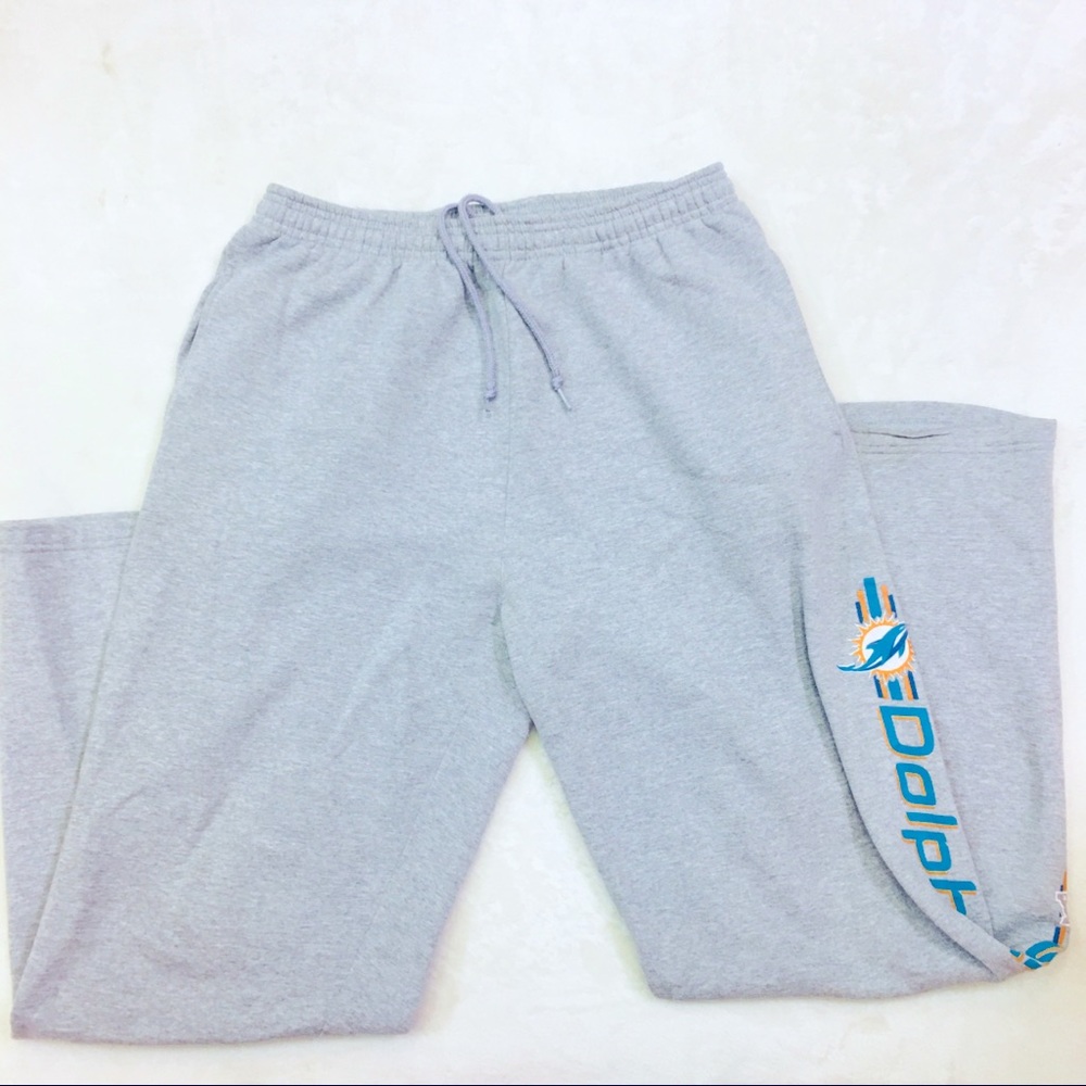 Dolphins heather grey sweatpants